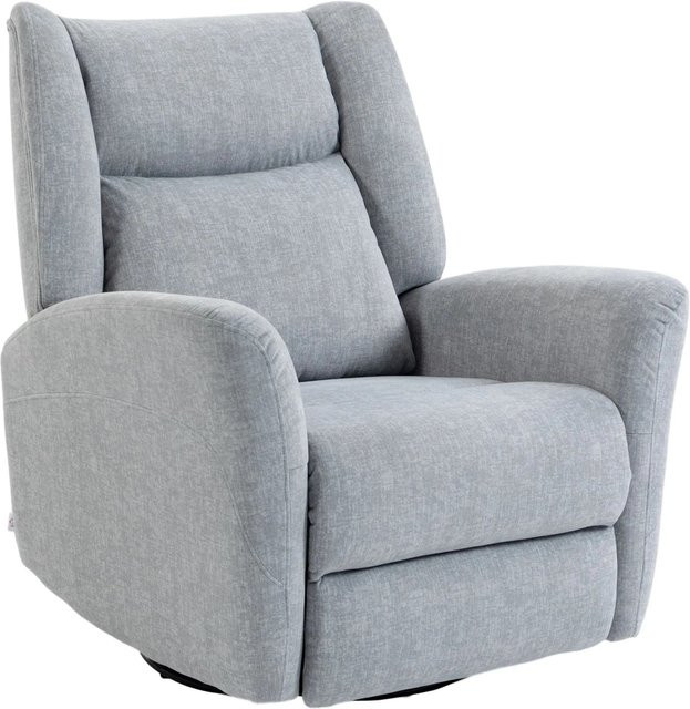 HOMCOM Sofa Recliner in Hellgrau mit 360-Grad-Drehfunktion und Polsterung aus Polyester, B/T/H: 91 x 88 x 102 cm - Bild 1