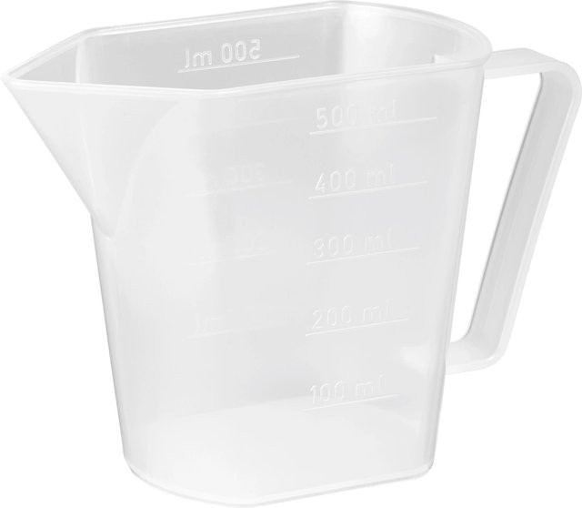 LUX-TOOLS Messbecher aus Kunststoff mit Skala, transparent, 500 ml - Bild 1