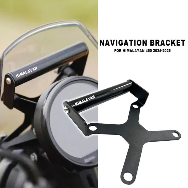 ANLUSON Motorrad Handyhalterung für GPS Navigation, passend für Himalayan 450 und Himalayan 452, Schwarz - Bild 1
