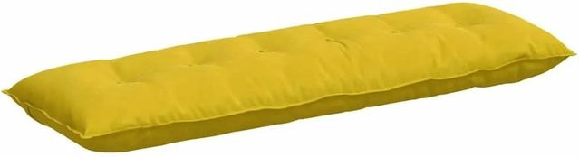 vidaXL Rückenkissen aus Cordstoff in Gelb, B: 160 cm, H: 50 cm - Bild 1