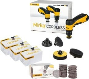 Mirka Fenstersanierungsset AOS-B in Gelb mit wiederaufladbarem Akku - Bild 1
