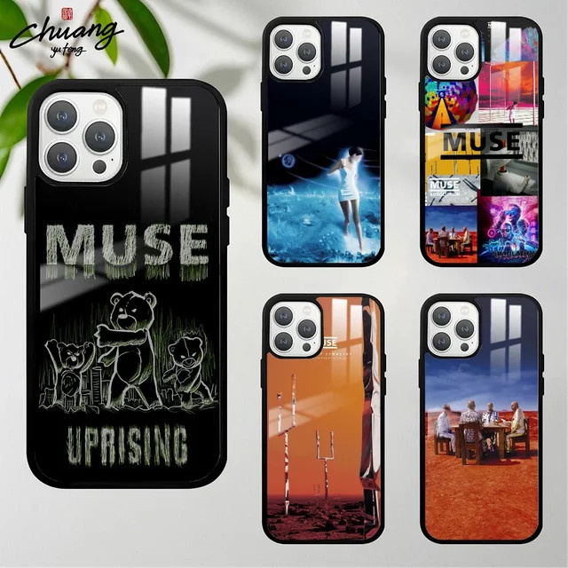 M-Muse Band Album Handyhülle mit starker magnetischer Anziehung für iPhone 11 12 13 14 15 16 Pro Max mini Plus - Bild 1