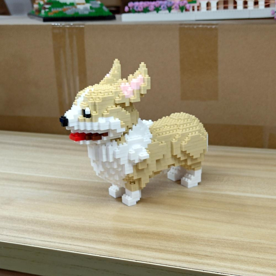 KNEW BUILT Süßes Corgi Hundemodell, Mini Bausteine Puzzle, ab 14 Jahren - Bild 2