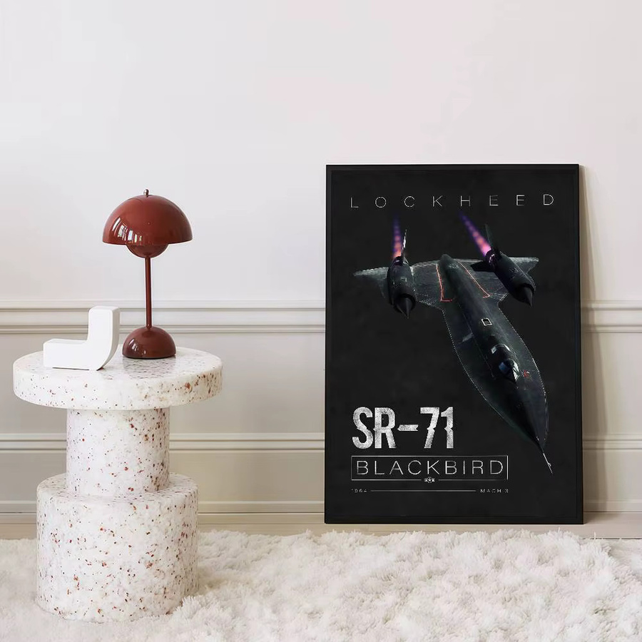 F16 Blackbird Fighter Jet DIY Wandaufkleber in Schwarz zur Dekoration von Wohnzimmer oder Bar - Bild 6