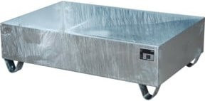 Bauer Südlohn Auffangwanne aus Stahl, Farbe: Silber, B/T/H: 1200 x 800 x 36 cm - Bild 1
