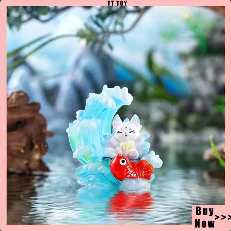 TAKARA TOMY Chinesische Mythologie Neun-Schwänziger Fuchs, Blindbox, Schreibtischdekoration mit Lichtern - Bild 2