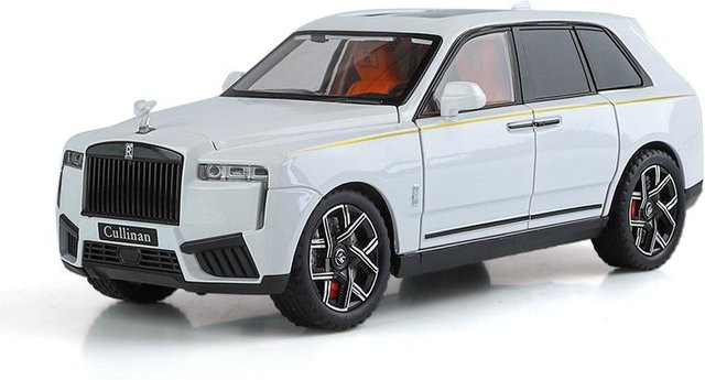Linyi toy car Rolls Royce Cullinan SUV Modellauto, Metall, 1:24, mit Licht und Sound, ab 14 Jahren - Bild 1