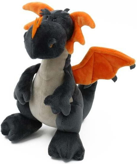 Yiran toy Zweiköpfiger Drache Dinosaurier Plüschtier, Schwarz - Bild 1