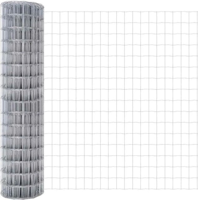 vidaXL Eurozaun aus PVC-beschichtetem Eisen für die Bodenmontage, Höhe: 140 cm, Länge: 10 m - Bild 1