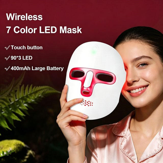 Forevrelily LED-Gesichtsmaske, kabellos, Unisex - Bild 1