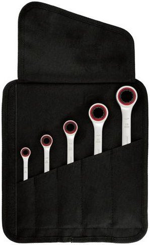 Bosch Professional Ratschen-Ringschlüssel-Satz aus Chrom-Vanadium in Silber - Bild 1