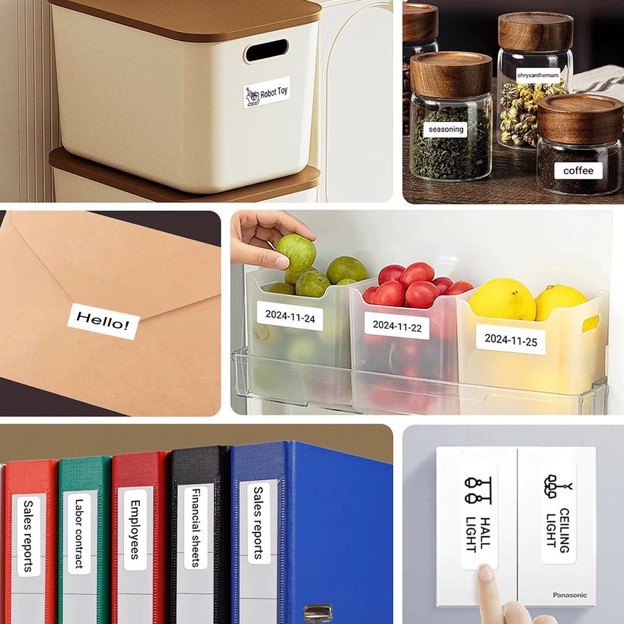 Marklife Thermo-Etikettendrucker P15, weiß, Bluetooth-Drucker für Büro, Küche und DIY-Projekte - Bild 5
