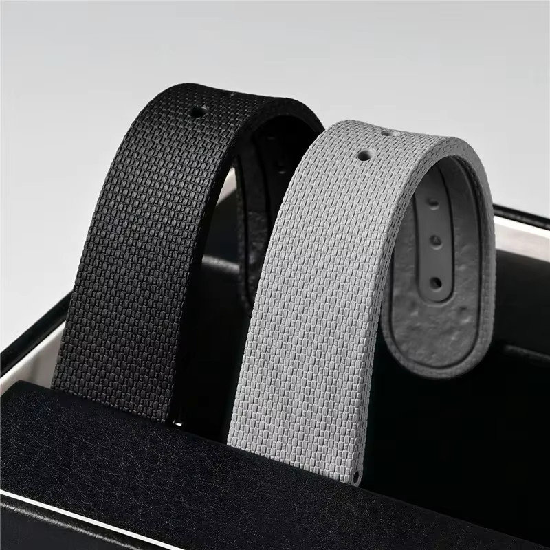 strapfreak Uhrenarmband Fluorkautschuk, Schwarz, Unisex, 20 mm - Bild 1