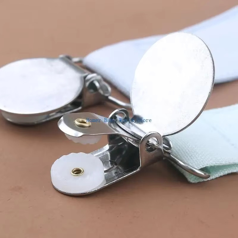 B2QD Baby Schnuller Clip Kette Set mit 4 Haltern und Verschlüssen - Bild 2