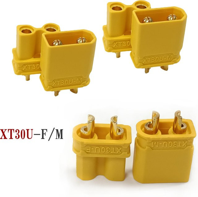 Amass XT30U XT30 Upgrade Stecker- und Buchsenadapter 10/20/50 Paar Set - Bild 1