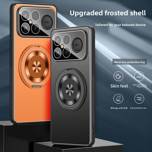 Luxus AG Slim Schutzhülle aus mattiertem Aluminium für Xiaomi Poco F8 und Poco F7 Pro Ultra in Silber oder Blau - Bild 1