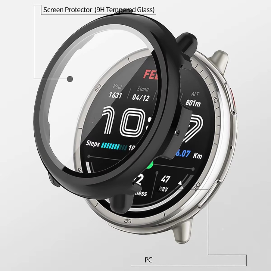 Amazfit Uhrengehäuse für Amazfit Active 2, TPU, Schwarz - Bild 2