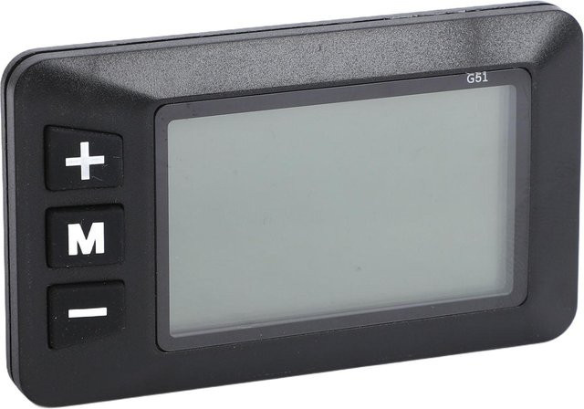 TOMTOP JMS LCD-Display-Panel für Elektrofahrräder mit wasserdichtem G51 6P-Stecker zur Anzeige von Geschwindigkeit und Batteriestand in Grau - Bild 1