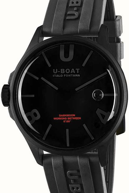 U-Boat Armbanduhr, Quarz, Edelstahl, Schwarz, 40 mm, Herren - Bild 1