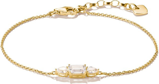 Thomas Sabo Armband, 925 Silber, vergoldet, Zirkonia, Damen - Bild 1