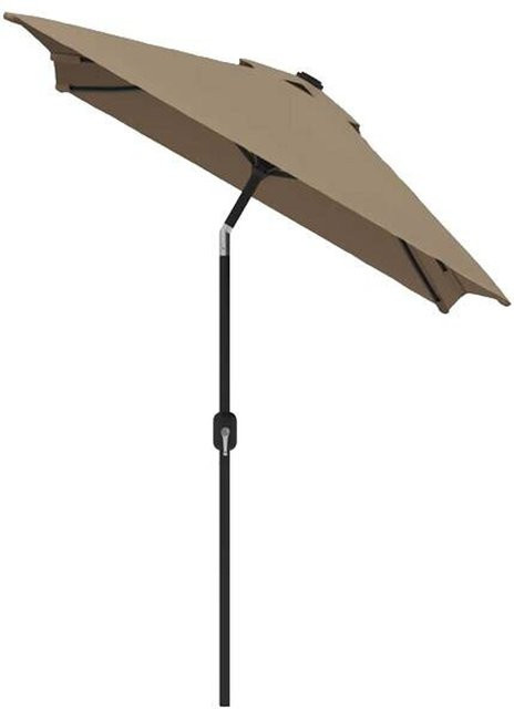 vidaXL Sonnenschirm aus Polyester und Stahl in Beige, B/H/L: 200 x 252 x 300 cm - Bild 1