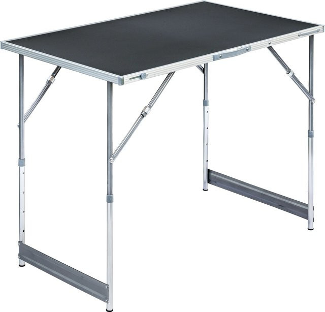 LUX-TOOLS Mehrzwecktisch MZT-100/60 in Schwarz-metallic, höhenverstellbar, B/T: 100 x 60 cm - Bild 1