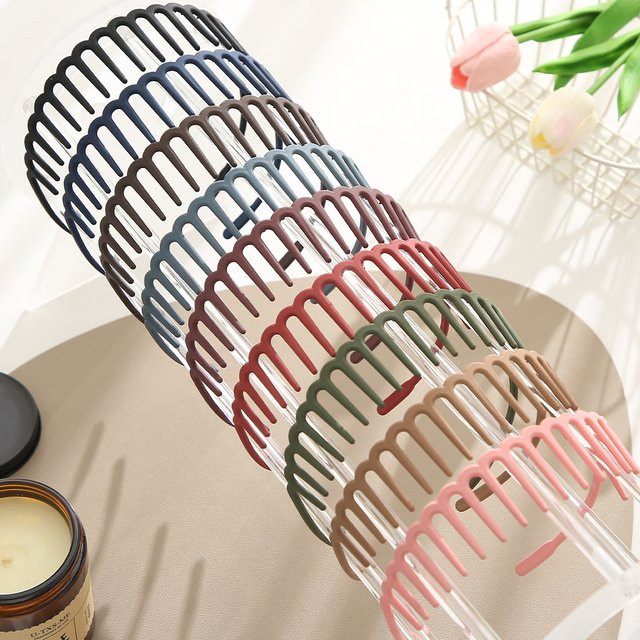 Stirnband Zick-Zack, Kunststoff, transparent, Damen, Mädchen - Bild 1