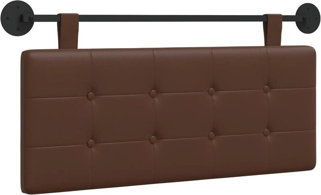 vidaXL Wandmontiertes Polsterpaneel aus Kunstleder in Braun, B/H: 110 x 55 cm - Bild 1