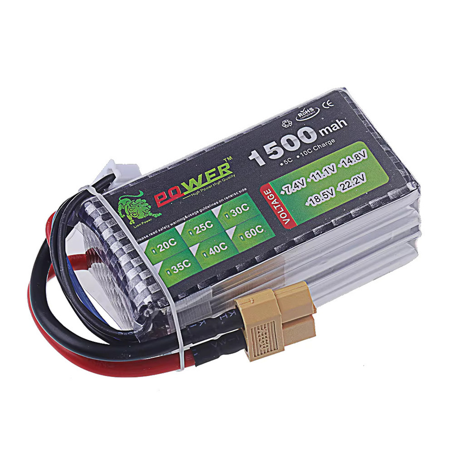 RC.BURST Li-Ion Pack 4S Akku 14,8V 1500mAh für RC-Autos und Drohnen - Bild 2