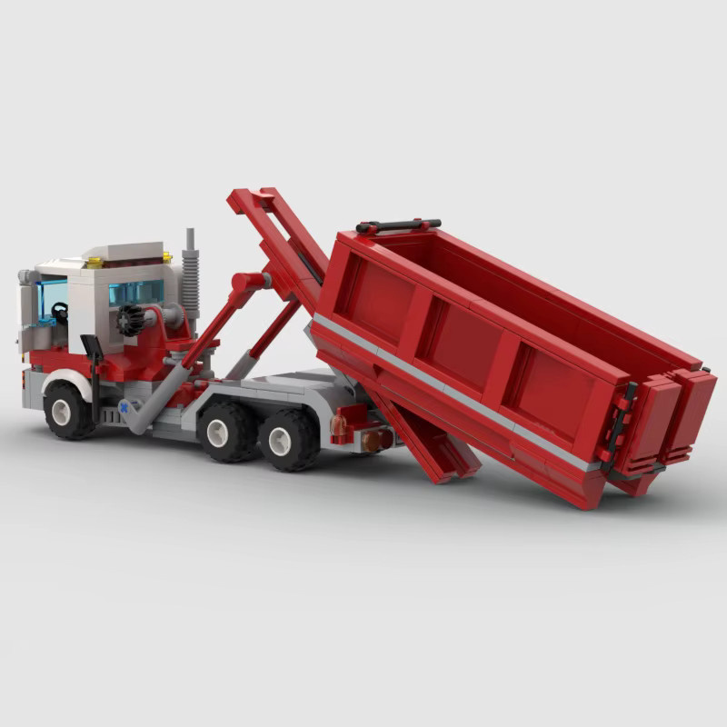 wishiot Engineering Vehicles Series Red Truck, Bausteine, Müllwagen - Bild 1