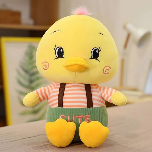 Yiran toy Ente Plüschtier, Rot Gelb, 45cm, ab 14 Jahre - Bild 1