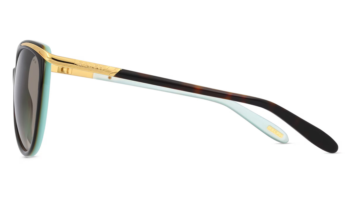 Ralph Lauren RA5150 Sonnenbrille Cat Eye, Vollrand, Acetat, blau, multicolour, Damen - Bild 1