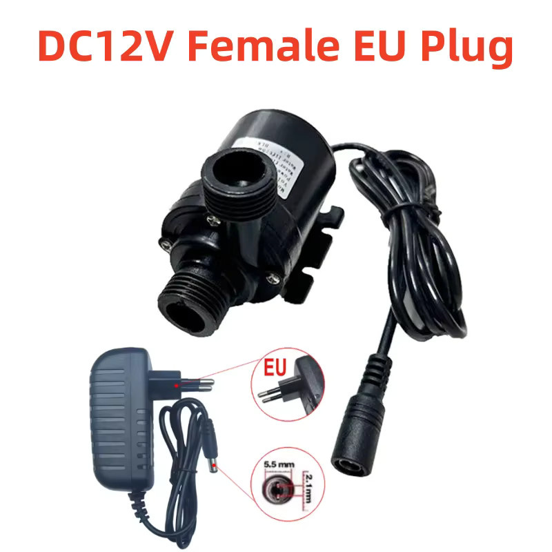 YEGE Bürstenlose Tauchpumpe für Aquarium und Teich, DC 12/24V, Ultra Leise Wasserpumpe in Schwarz - Bild 5