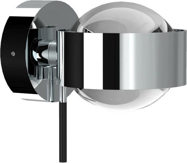 Top Light Puk Mini Wall Wandleuchte in Chrom mit transparenter Glassphäre - Bild 1