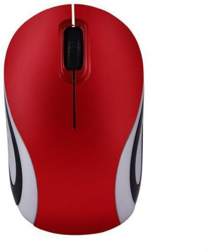 COOLMOON Drahtlose optische Maus mit 2,4 GHz USB-Empfänger, 800/1200 DPI, Farbe: Rot - Bild 1