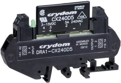 Crydom Halbleiterrelais DRA1-CXE240D5 Schwarz 5A Nullspannungsschaltend 280 V/AC - Bild 1