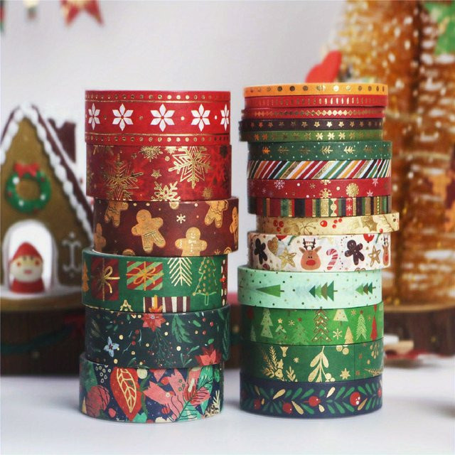 Dekoratives Washi-Klebeband für deinen Weihnachtsplaner in Multicolour - Bild 1