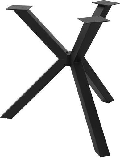 ML-DESIGN Tischbeine Spider-Design aus Stahl in Schwarz Matt, Tischgestell für Esstisch und Schreibtisch, B/T/H: 94,5 x 73 cm - Bild 1
