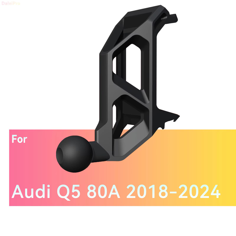 Magnetische Handyhalterung mit Luftstromkühlung und 360 Grad Drehung für Audi Q5 SQ5 2018-2024, Schwarz - Bild 3