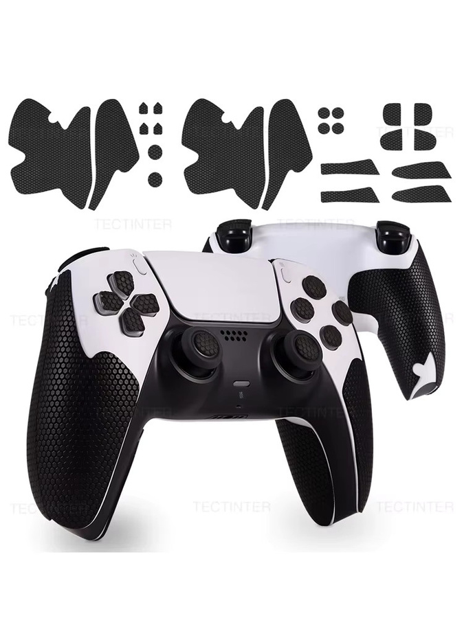 TECTINTER Schutzaufkleber für Nintendo Switch 2, PS5 und Xbox Controller in Schwarz, rutschfeste und staubdichte Griffhaut für dein Gamepad-Zubehör - Bild 7