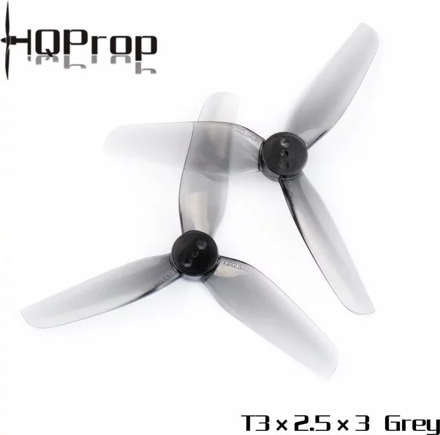 HQPROP T3X2.5X3 3025 3-Blatt-Propeller, 20-teiliges Set, Grau, Kunststoff - Bild 1