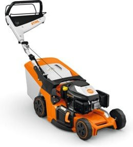 STIHL Benzin-Rasenmäher RM 448 V in Orange mit Mulchkit und Fangkorb - Bild 1