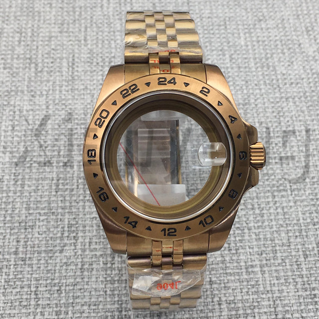 Uhrengehäuse Vollbronze, Edelstahl, Saphirglas, 39 mm, Unisex - Bild 1