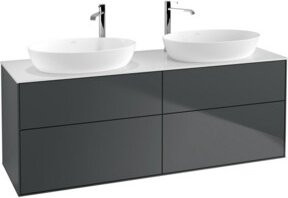 V&B Waschtischunterschrank Finion in Weiß, B/T/H: 160 x 50,1 x 50,1 cm - Bild 1