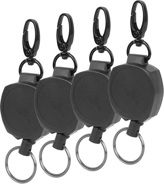 Wosawe Schlüsselanhänger, einziehbar, black, Unisex - Bild 1