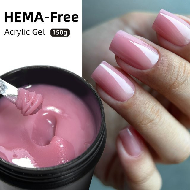 MSHARE Acrygel Nagelgel, milky white 01, 150 ml - Bild 1