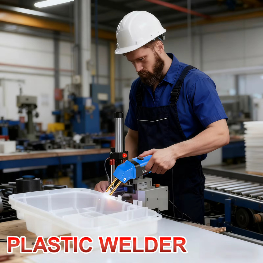 ANENG Stoßstangen-Reparatur-Set mit Kunststoffschweißgerät, Heißhefter und Lötkolben in Schwarz und Blau - Bild 5