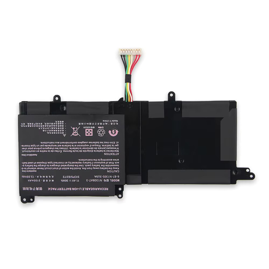 Clevo Ersatzakku N130BAT-3 in Schwarz mit 3100mAh und 36Wh für N130BU, N130WU, N131BU und N131WU - Bild 2