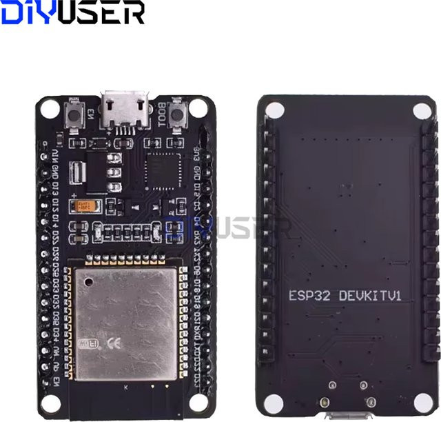 DIYUSER ESP32-Entwicklungsboard mit CH9102X USB-C, Dual-Core WLAN und Bluetooth 4.2 Modul, Schwarz - Bild 1