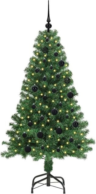 vidaXL Künstlicher Weihnachtsbaum mit 150 warmweißen LEDs in Grün, Höhe: 150 cm - Bild 1